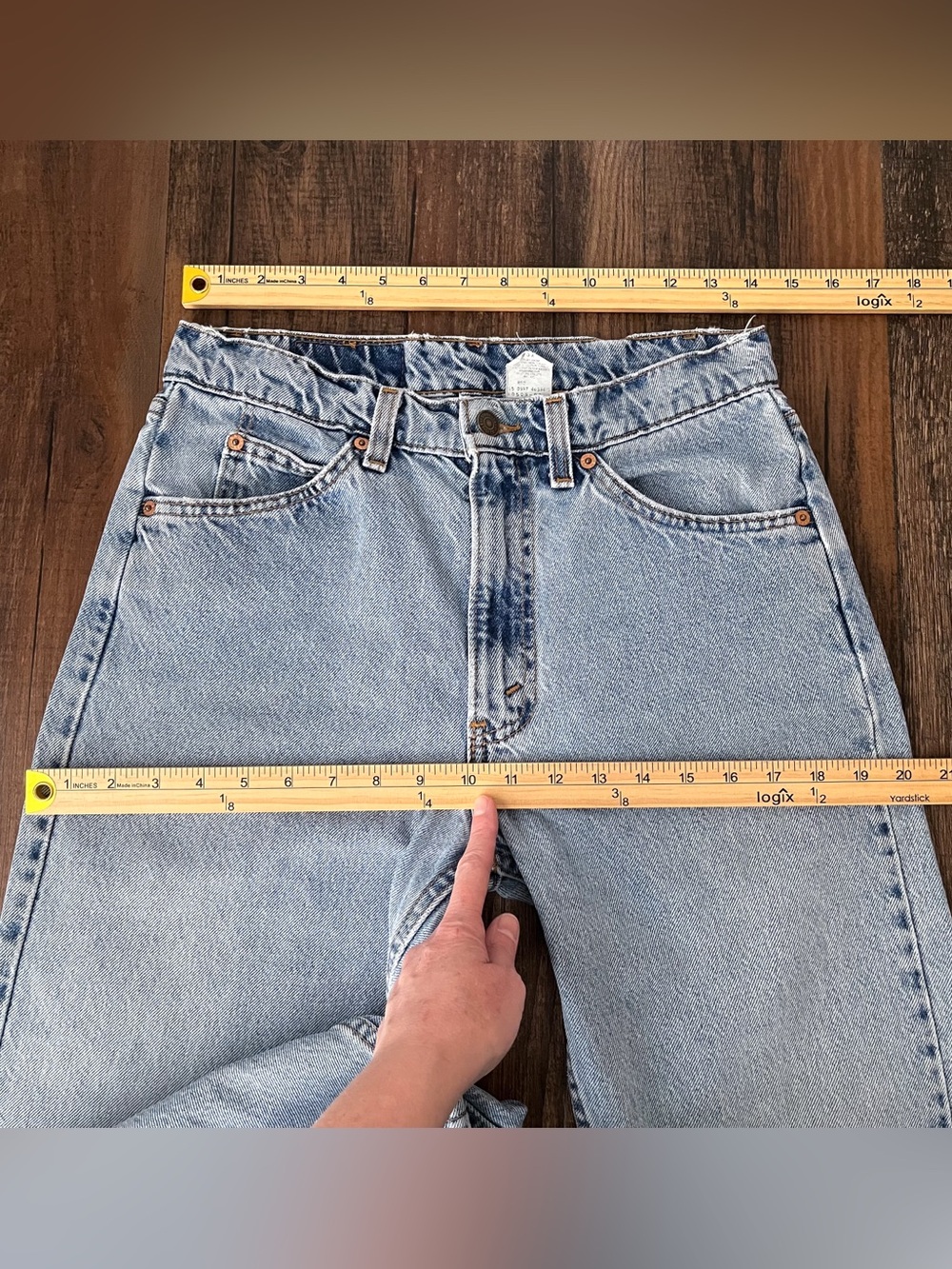 VTG Levis 505 Jean Straight Leg 1997 Orange Tab USA Size 29x28.25 (Tag 31x30) - Picture 12 of 16